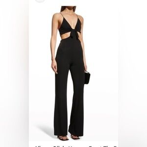 Alice + Olivia Black Cutout Jumpsuit